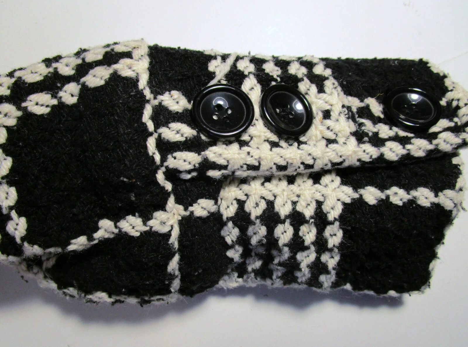 VETEMENTS Sottoveste Papaya piccola bianca e nera con passante per cintura