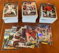 2024 Topps Chrome Baseball Base + Insert Card Lot x250 w/ 111 RC’s
