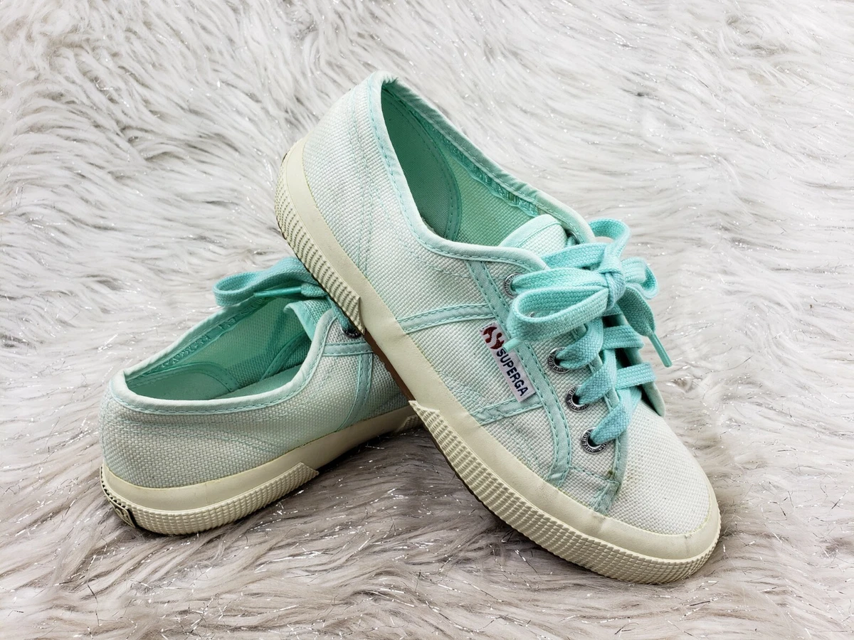SUPERGA Seafoam Green Blue Sneakers Size EUR 35 US 4 4.5 eBay