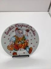Santa's Magical Cookies Plate By Cheryl Ann Johnson Sakura Stoneware