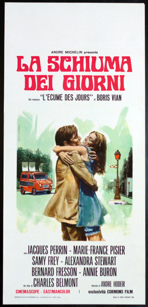 Locandina originale film La schiuma dei giorni (1968) - Regia di Charles Belmont