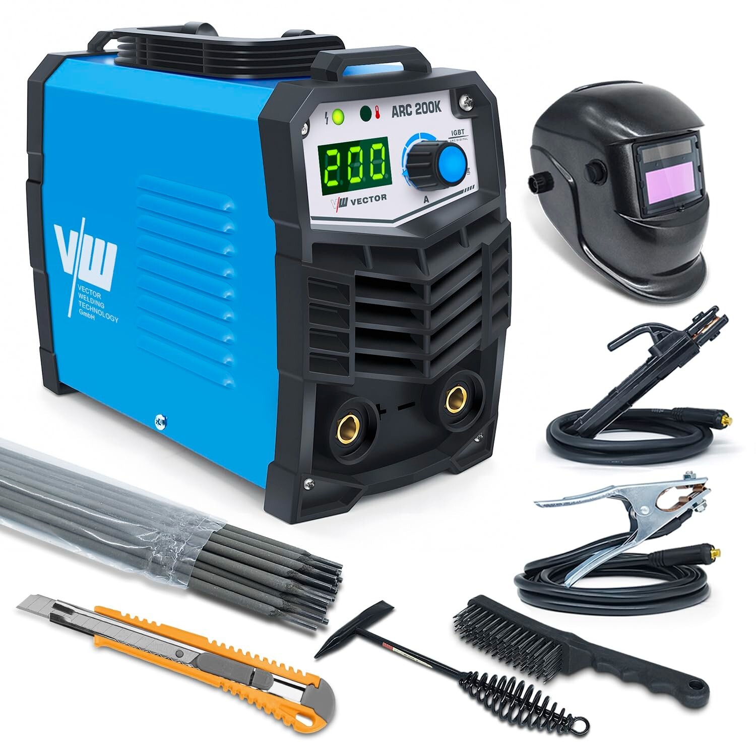 Poste à souder MMA 200A pour réparer les structures de jardin et portails en fer