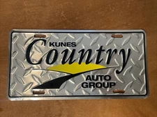 Kunes Country Auto Group License Plate Booster Aluminum