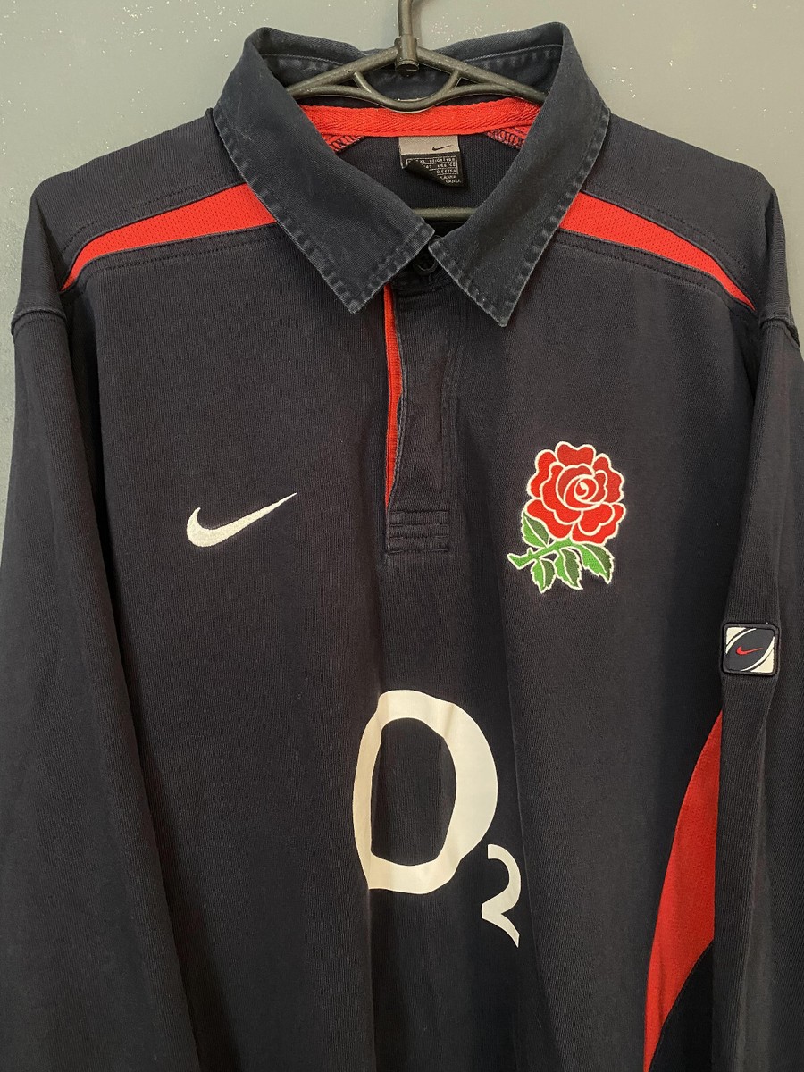 LONG SLEEVE NIKE MEN'S RUGBY UNION ENGLAND 2003/2005 AWAY