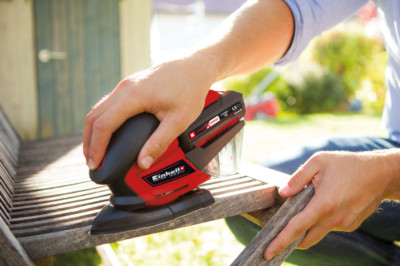 EINHELL 4460716 TE-OS 18V Cordless Corner Palm Sander with Paper TOOL ONLY