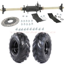 28'' Rear Shaft Axle Kit 6'' Tire Wheel Rim 3 Hole for ATV Quad 3 Wheeler GoKart