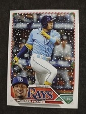 2023 Topps Holiday #H194 Wander Franco Tampa Bay Rays Baseball Card
