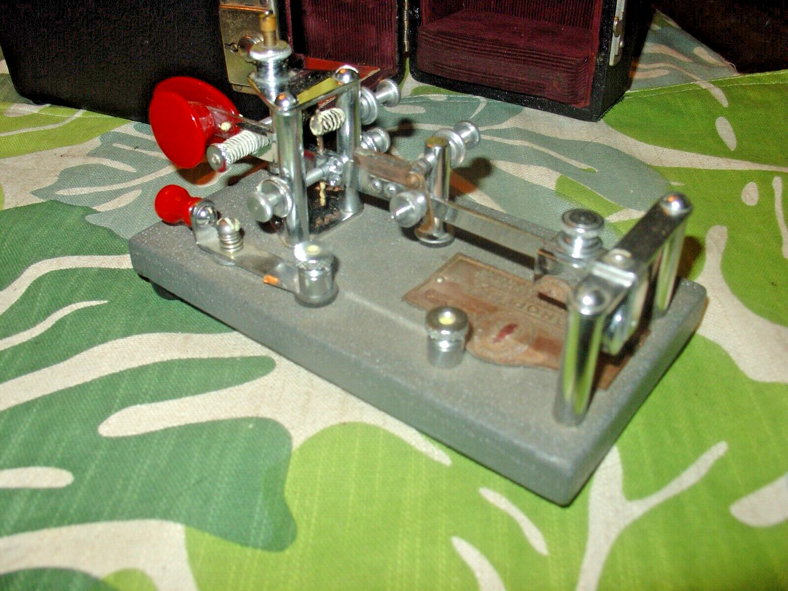 1944 Vibroplex Lightening Bug 833 Broadway St NY  SN 135200, WW2 Key with Case