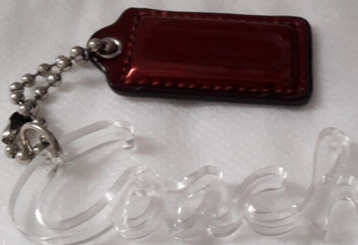AUTHENTIC COACH CLEAR SCRIPT PLASTIC + METALLIC M… - image 2