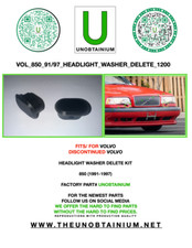 Fitsfor Volvo 850 Headlight Washer Removal Kit Fitsfor Volvo 850 Headlight Washer Removal Kit