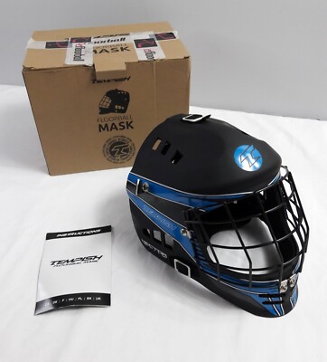New, Blue/Black TEMPISH Hector ACTIV Floorball Adult Goalie Mask