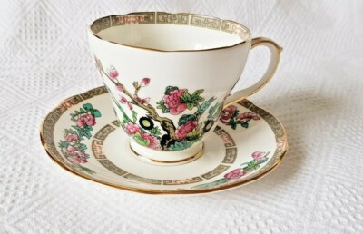 Teetasse & Untertasse ~ Indian Tree ~ Duchess ~ Bone China ~ Vintage