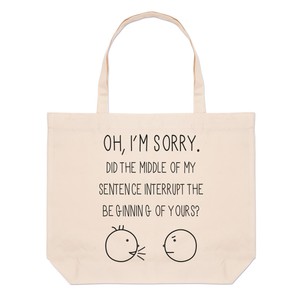 Oh I M Sorry Frase Grande Spiaggia Borsa Divertente Sarcastico Shopper Spalla Ebay