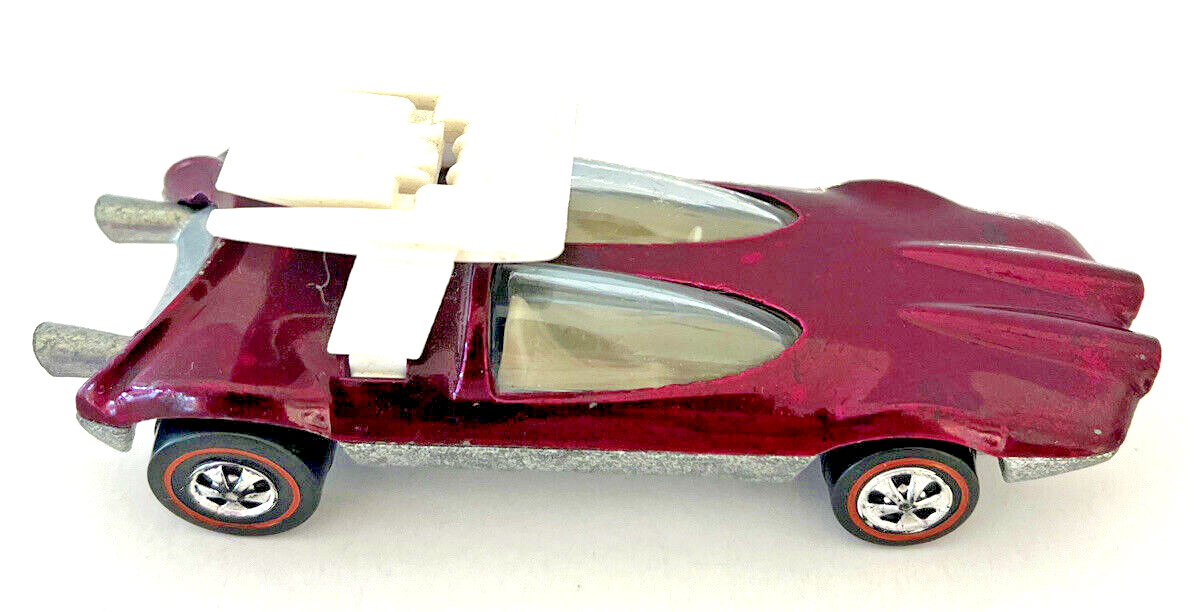 Hot Wheels 1969 Redline Magenta Swingin Wing Die cast Clean