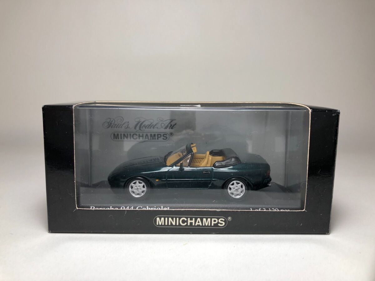 新品本物 1/43 eBay | metallic Green 1991 Cabriolet 944 Porsche MINICHAMPS 乗用車