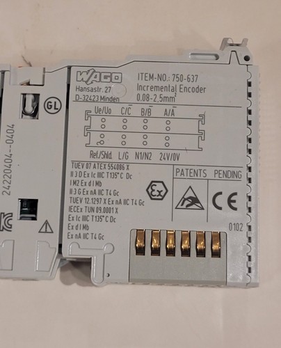 Wago I/O - System 1 x 750 - 637 MSIP-REM-W43-DAM750 New/Free Shipping!! - Picture 9 of 13