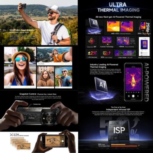 Ulefone Armor 28 Ultra Thermal Version Rugged Phone 32GB+1TB 120W 10600mAh 5G - Picture 8 of 12