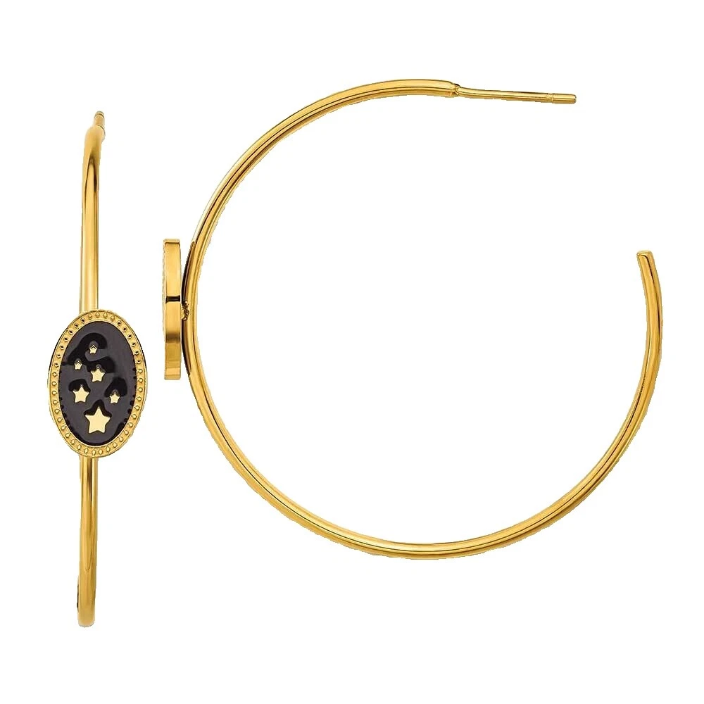 Celestial y horóscopo Esmalte Pendientes de Moda Aro