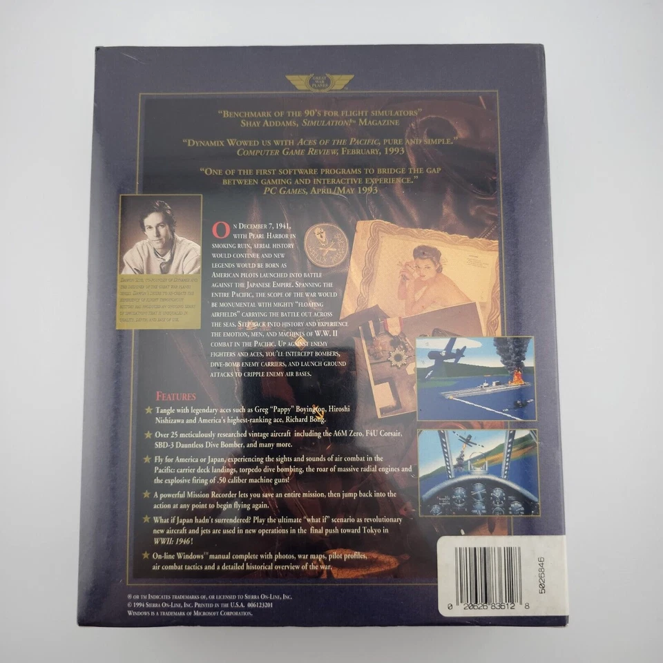 Aces of the Pacific, 1992, Big Box, New & Sealed - Image 3 of 4