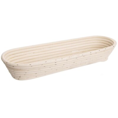 ORION Gärkörbchen Brotteig Gärkorb Brotform aus Rattan für Baguette Brot 43x16cm
