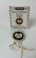 Longaberger Merry Christmas 1996 Tie-on New in original box #31704