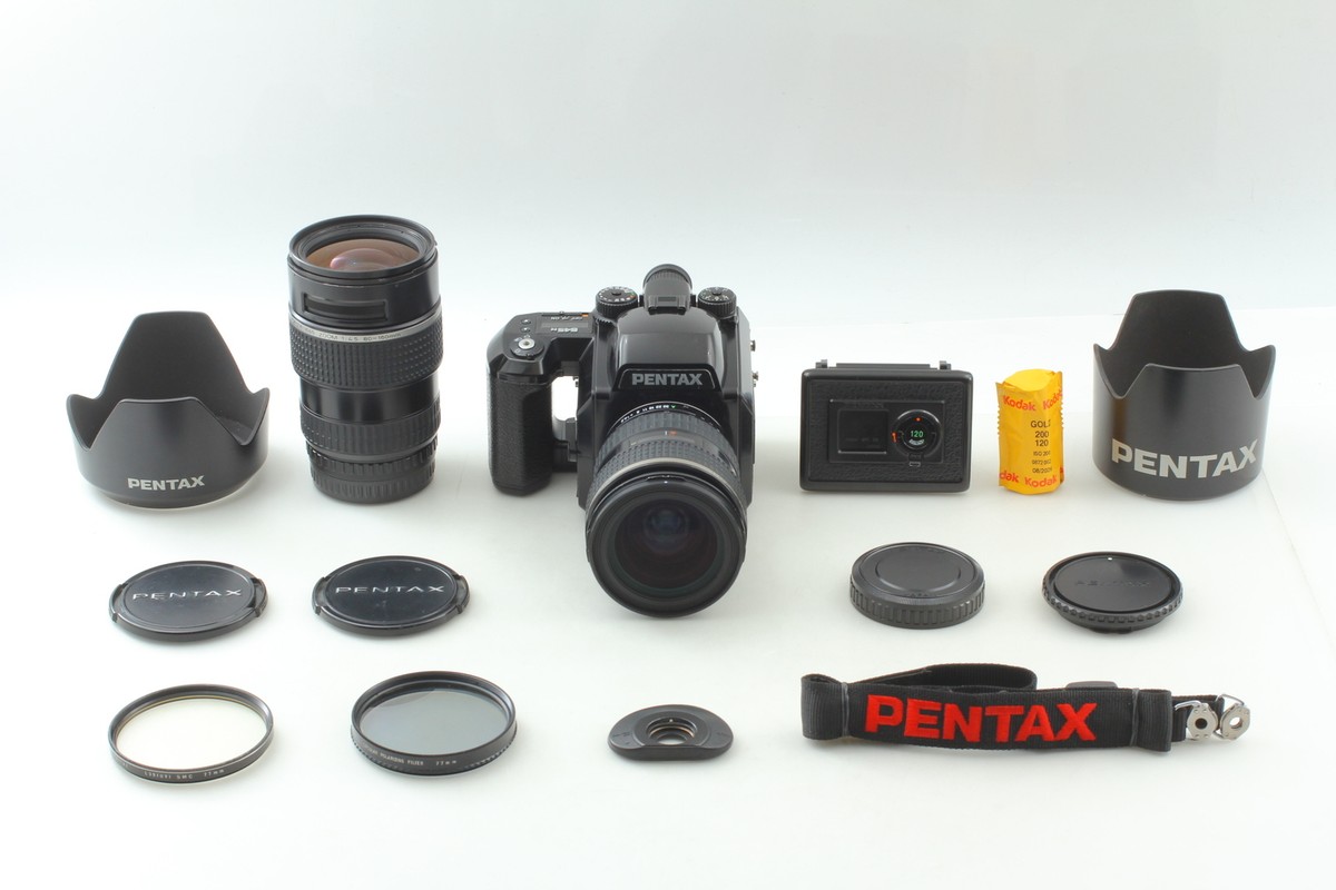 Near MINT] Pentax 645N Film Camera SMC FA Zoom 45-85mm 80