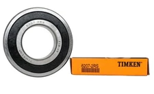 USA TIMKEN 6207-2RS 35X72X17MM Double Rubber Seal Deep Groove Ball Bearings