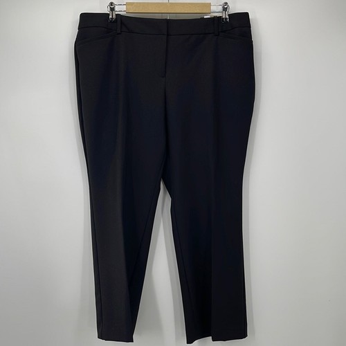 Worthington Women Petite Black Trousers 16PS NWT Business Work Career Pants - Picture 3 of 8