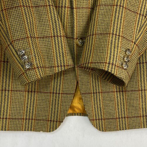 Magee Tweed Jacket Mens 40R Green Check Wool Sports Hacking Hunting Blazer - Picture 12 of 19