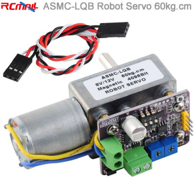 ASMC-LQB 60kg.cm High Torque Digital Robot Servo Motor Metal Gear DC 8-12V
