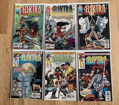 Elektra #1-18 + #-1 (Missing 16) Marvel 18 comic lot (1996) First