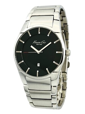 Kenneth Cole KC3868 Men's Stainless Steel Black Dial Dress Watch