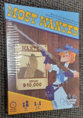 Most Wanted Board Game North Star Games New Sealed Box