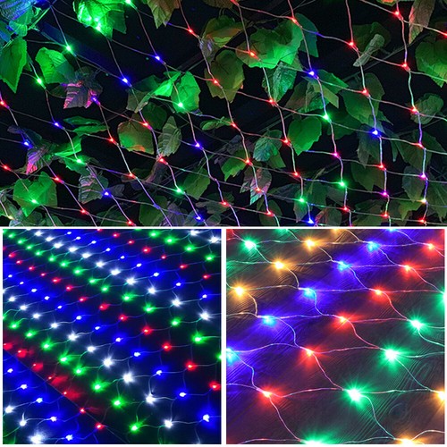 Mesh Net Multicolor Christmas Outdoor Garden Lights Solar Powered String Lights - Picture 9 of 12