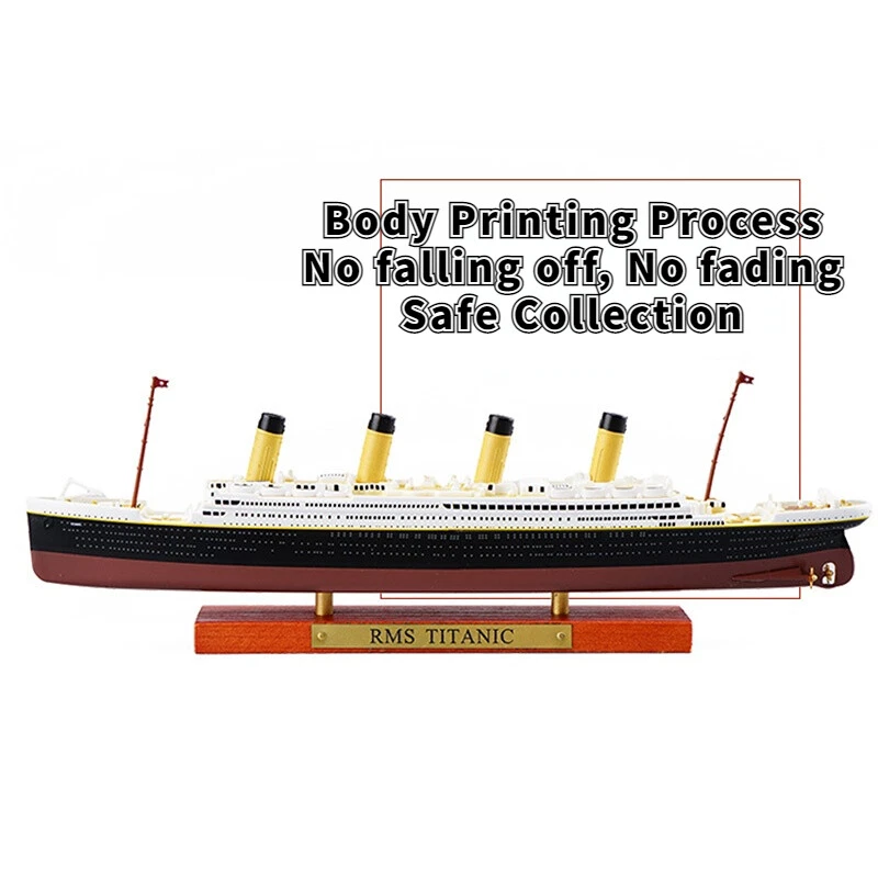 1:1250 Scale Alloy Diecast Cruise Ship Model RMS TITANIC HMT OLYMPIC Ocean Liner - Image 2 of 4