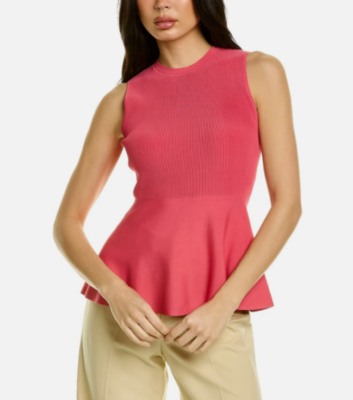 theory knit peplum top