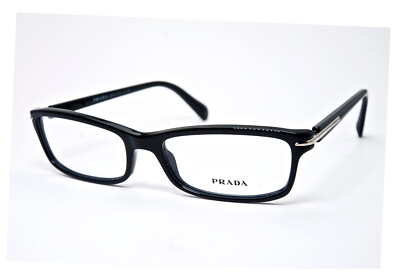Prada VPR 14N 1AB-1O1 Black size 52/16/135 Made in Italy Eyeglasses