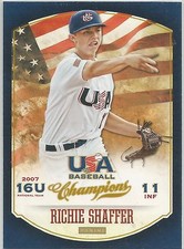 Richie Shaffer Tampa Bay 2013 Panini USA Baseball Champions