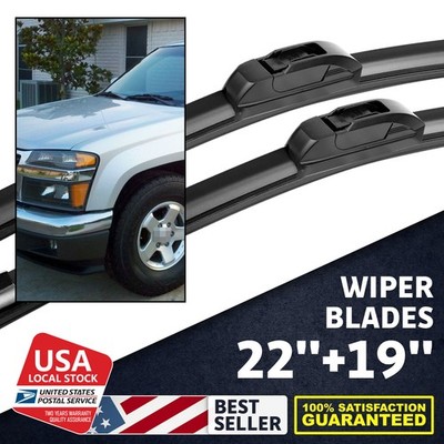 2x Can be used in all seasons 22''+19'' Front Windshield Wiper Blades Easy to use