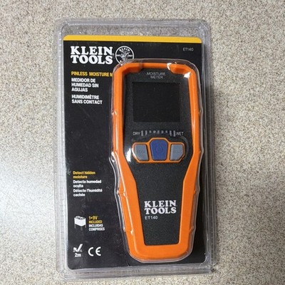 Klein Tools ET140 Pinless Moisture Meter with Included 9V Battery