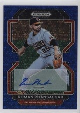 2022 Panini Prizm Draft Picks Blue Donut Circle 3/25 Roman Phansalkar Auto 1gp2