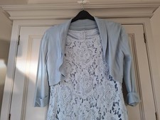 PHASE EIGHT LIGHT BLUE FINE KNIT BOLERO