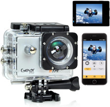Gear Pro Sports Action 4K Hype Cam - Ultra HD Wi-Fi Action Camera, Silver GDV48