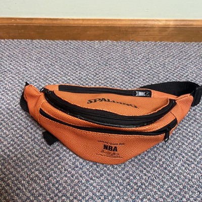 Vintage Spalding Official NBA Game Ball Basketball Fanny / Waist Pack Bag Orange