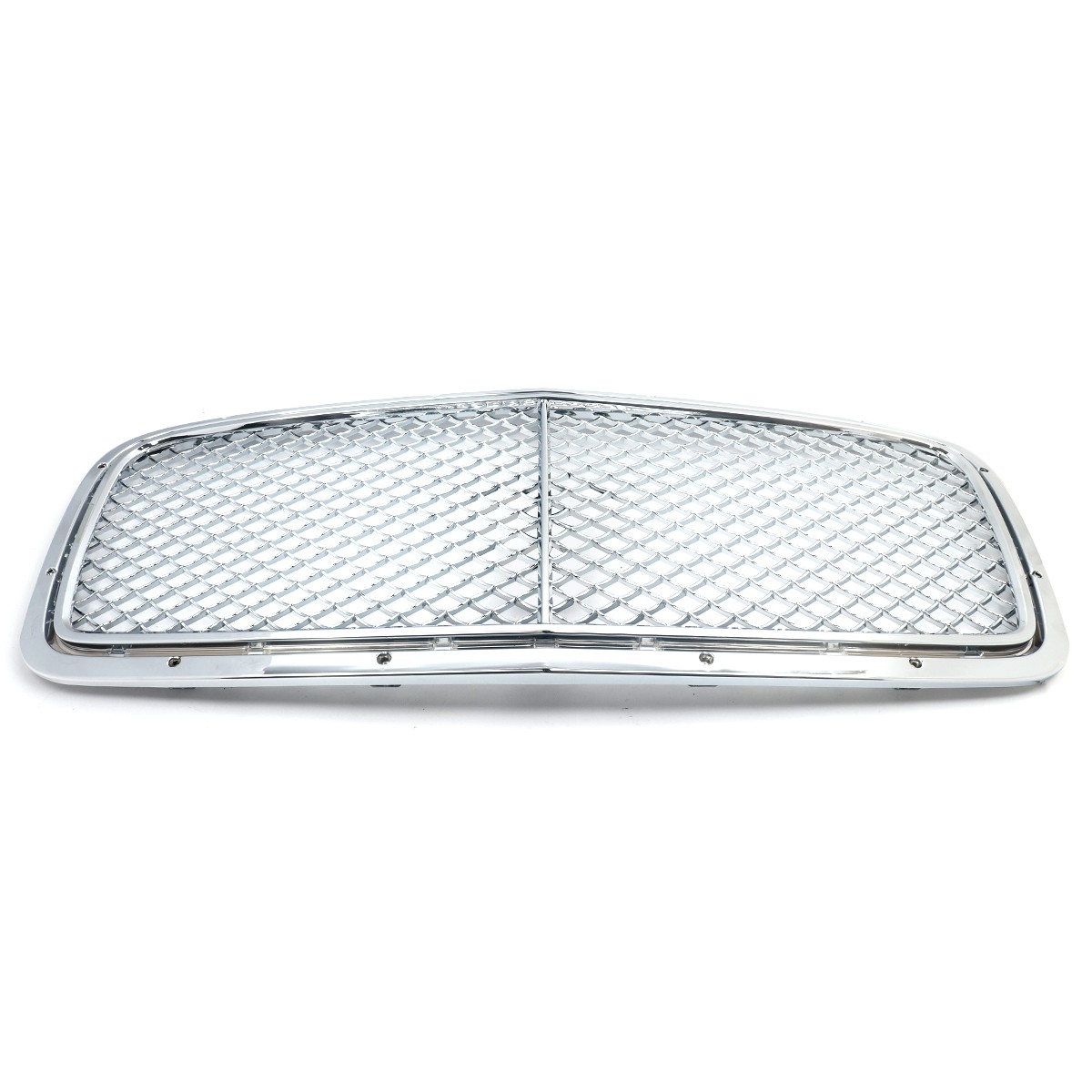 Front Radiator Center Grille Mesh Set For 2014-2019 Bentley Flying Spur Chrome