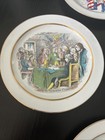 4 VINTAGE SCHERZER BAVARIA GERMANY American Historical PLATES — photo 4