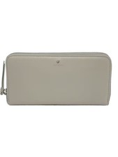 JILLSTUART Angel Round Zipper Long Wallet Leather BLU Plain Women's