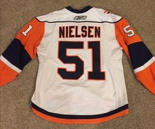Frans Nielsen 2007-08 Game Used Islanders Rookie Jersey MeiGray Authentication