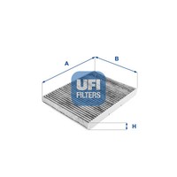 UFI 54.109.00 Filter, Innenraumluft FüR Audi, Seat, Skoda, VW