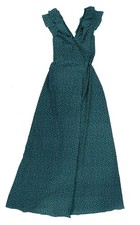 Adrianna Papell Women's Wrap Gown Flutter Full Length Floral Bright Green 0 New